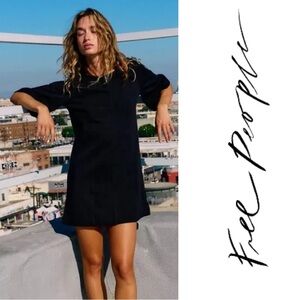 Free People Portia Mini Dress Black | Free People Black Tunic NWT $68 MSRP